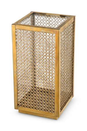 Brass Framed Rattan Hurricane | Eichholtz Cairo | Oroa.com