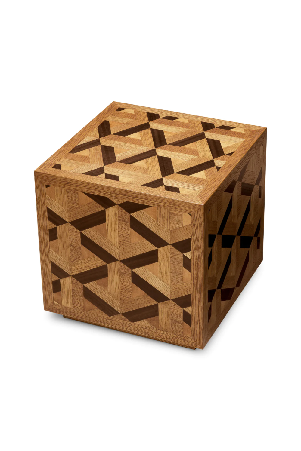 Oak Veneer Inlay Side Table | Eichholtz Rubicon | Oroa.com