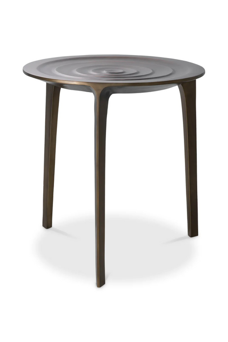 Bronze Finish Round Side Table | Eichholtz Granito | Oroa.com