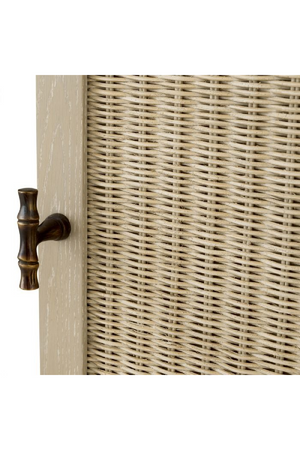 Rattan Door Wooden Desk | Eichholtz Borchard | Oroa.com