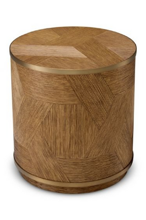 Round Oak Drawer Nightstand | Eichholtz Velutto | Oroa.com