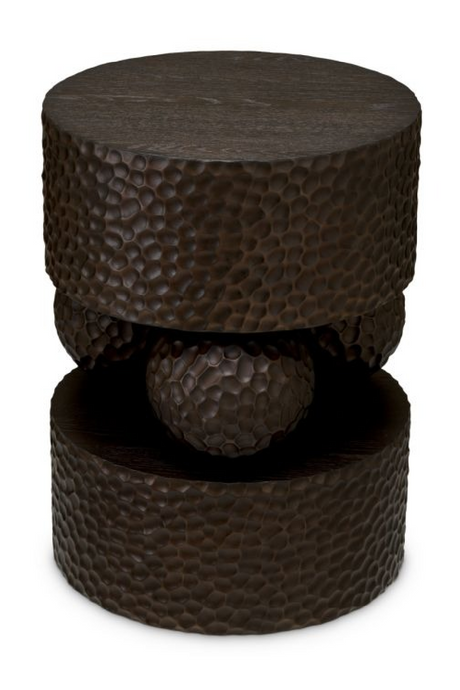 Black Hammered Oak Side Table | Eichholtz Thoren | Oroa.com