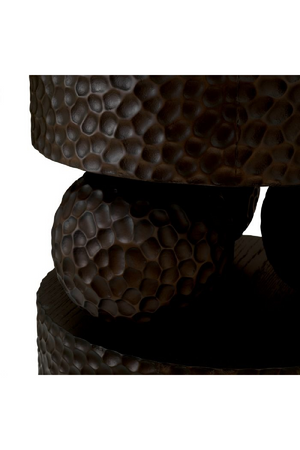 Black Hammered Oak Side Table | Eichholtz Thoren | Oroa.com