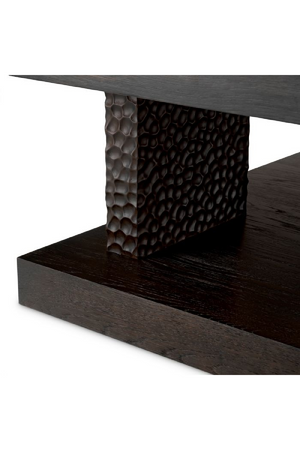 Hammered Oak Legs Coffee Table | Eichholtz Bravon | Oroa.com