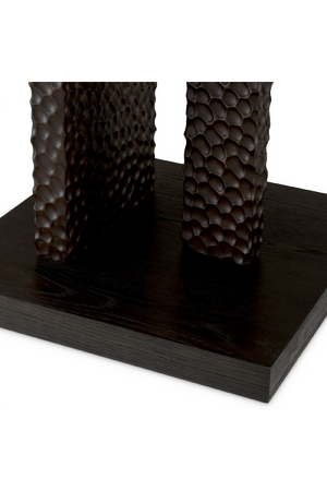 Hammered Oak Legs Side Table | Eichholtz Bravon | Oroa.com