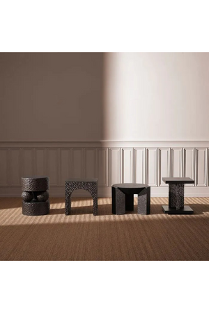 Hammered Oak Legs Side Table | Eichholtz Bravon | Oroa.com