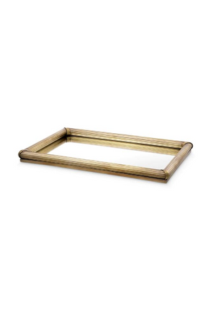 Ribbed Vintage Brass Tray | Eichholtz Lenora | Oroa.com