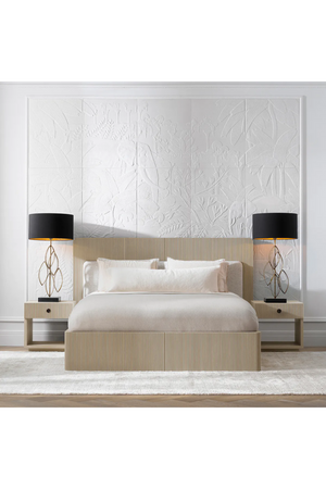 Ribbed Oak King Bed | Eichholtz Dimitrios | Oroa.com