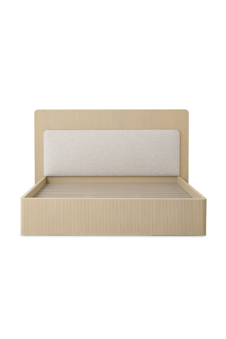 Ribbed Oak King Bed | Eichholtz Dimitrios | Oroa.com