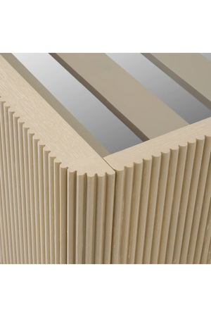 Ribbed Oak King Bed | Eichholtz Dimitrios | Oroa.com