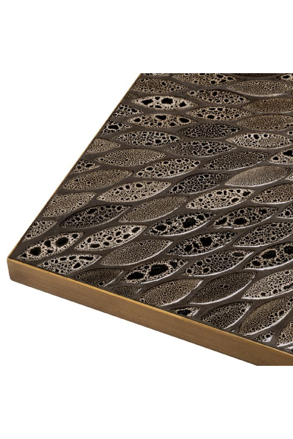 Antique Brass Square Dining Table | Eichholtz Declan | Oroa.com