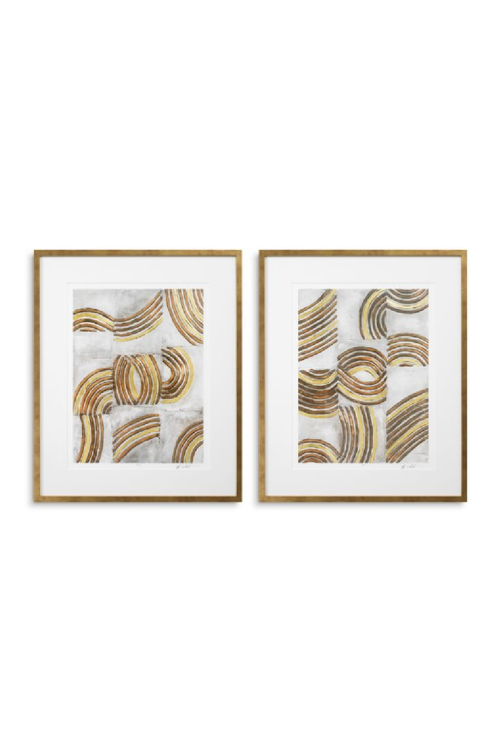 Curved Patterns Art Prints (2) | Eichholtz | Oroa.com