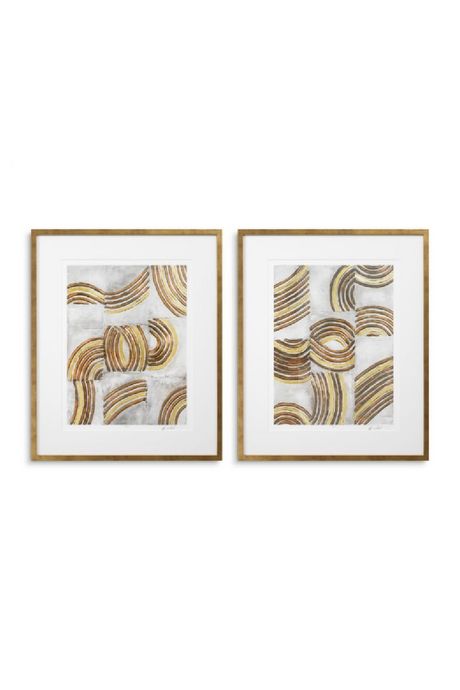 Curved Patterns Art Prints (2) | Eichholtz | Oroa.com