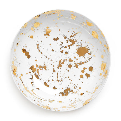Gold Splatter Porcelain Serving Bowl | Jonathan Adler 1948 | Oroa.com