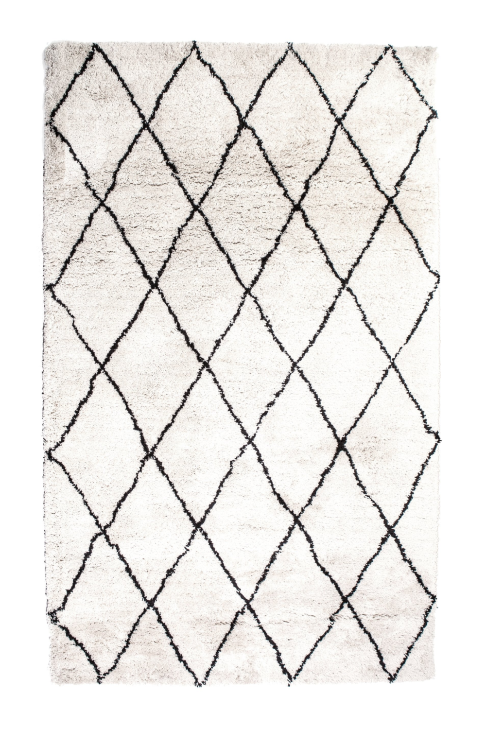 Natural & Black Diamond Rug 6’5” x 10' | By-Boo Rox | OROA.com