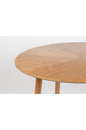 Round Natural Wood Dining Table | DF Fabio | OROA.com