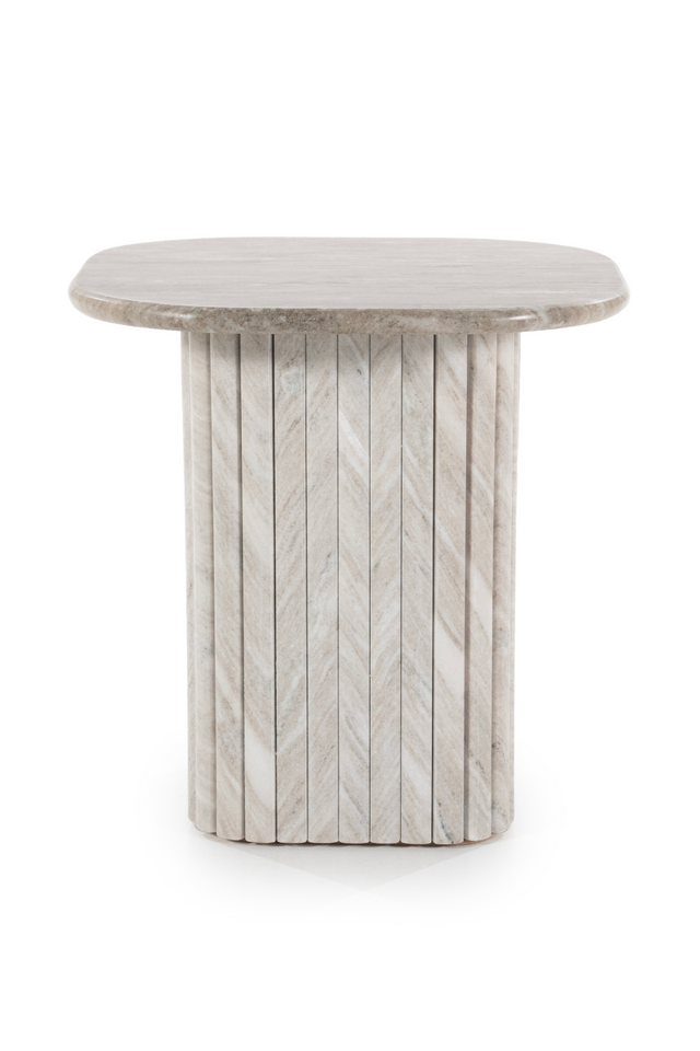 Gray Marble Side Table | By-Boo Dorique | OROA.com