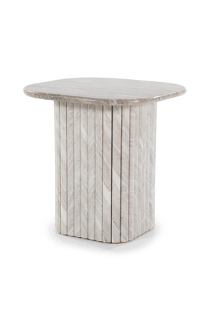 Gray Marble Side Table | By-Boo Dorique | OROA.com