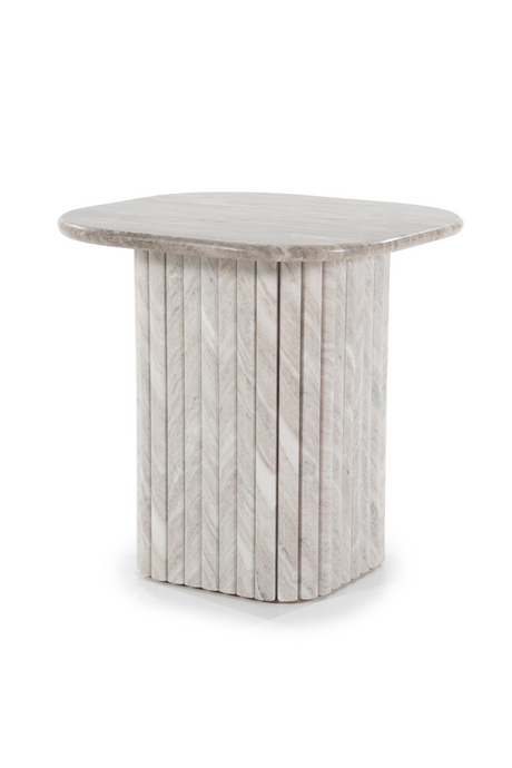 Gray Marble Side Table | By-Boo Dorique | OROA.com