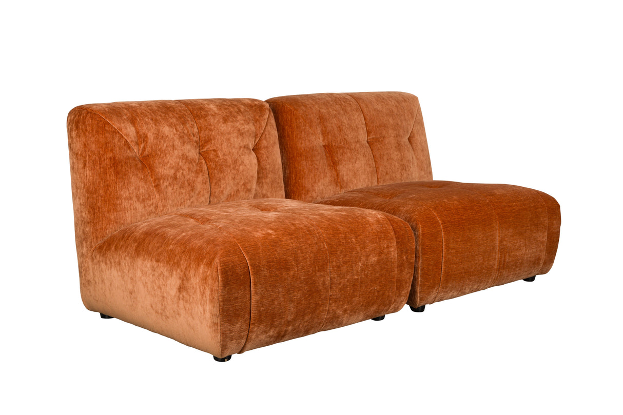 Orange Velvet Sofa | Dutchbone Giada | Oroa.com