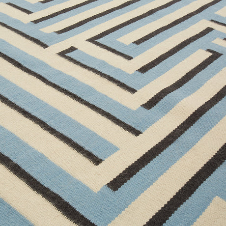 Maze Pattern Flatweave Wool Rug | Jonathan Adler Labyrinth