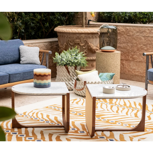 Leather Strips Basket with Handles M | Pinetti Almeria | OROA.com