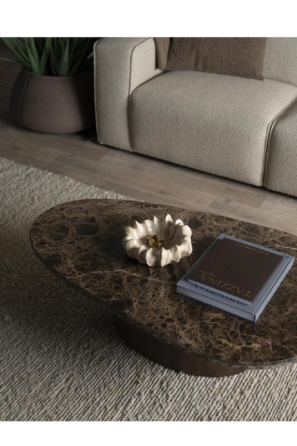 Brown Marble Coffee Table | Eleonora Bradley | Oroa.com