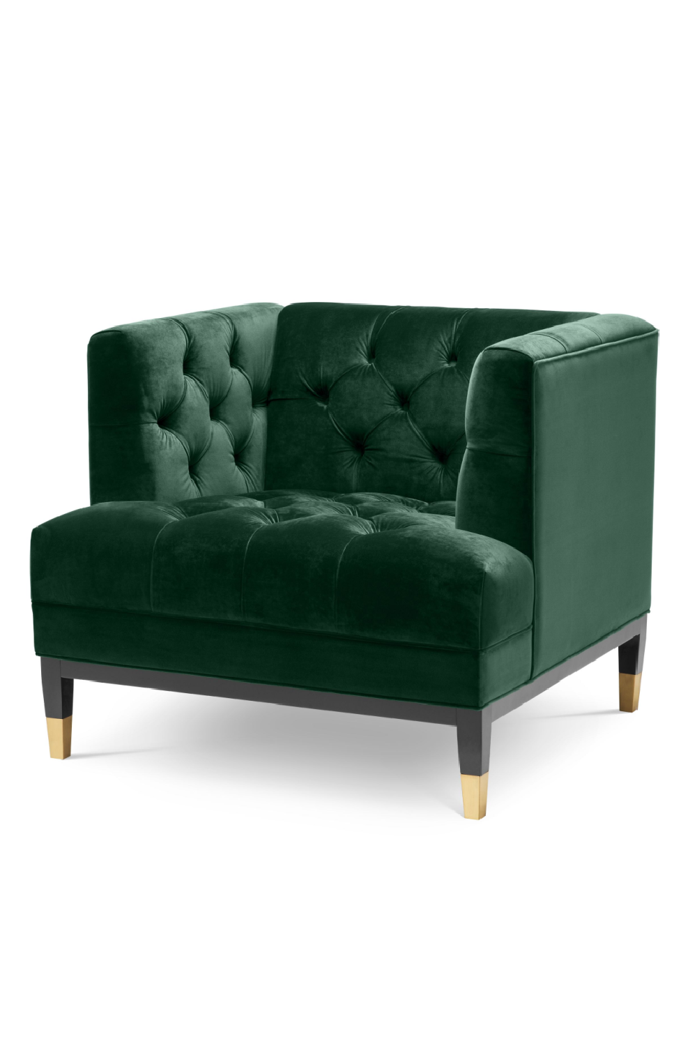 Green Velvet Tufted Chair | Eichholtz Castelle | Oroa.com