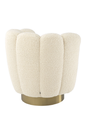 Cream Scalloped Swivel Chair | Eichholtz Mirage | Oroa.com