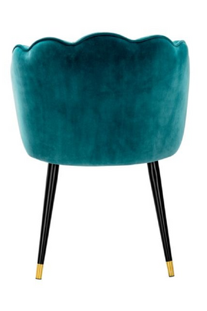 Green Velvet Scalloped Dining Chair | Eichholtz Bristol | Oroa.com