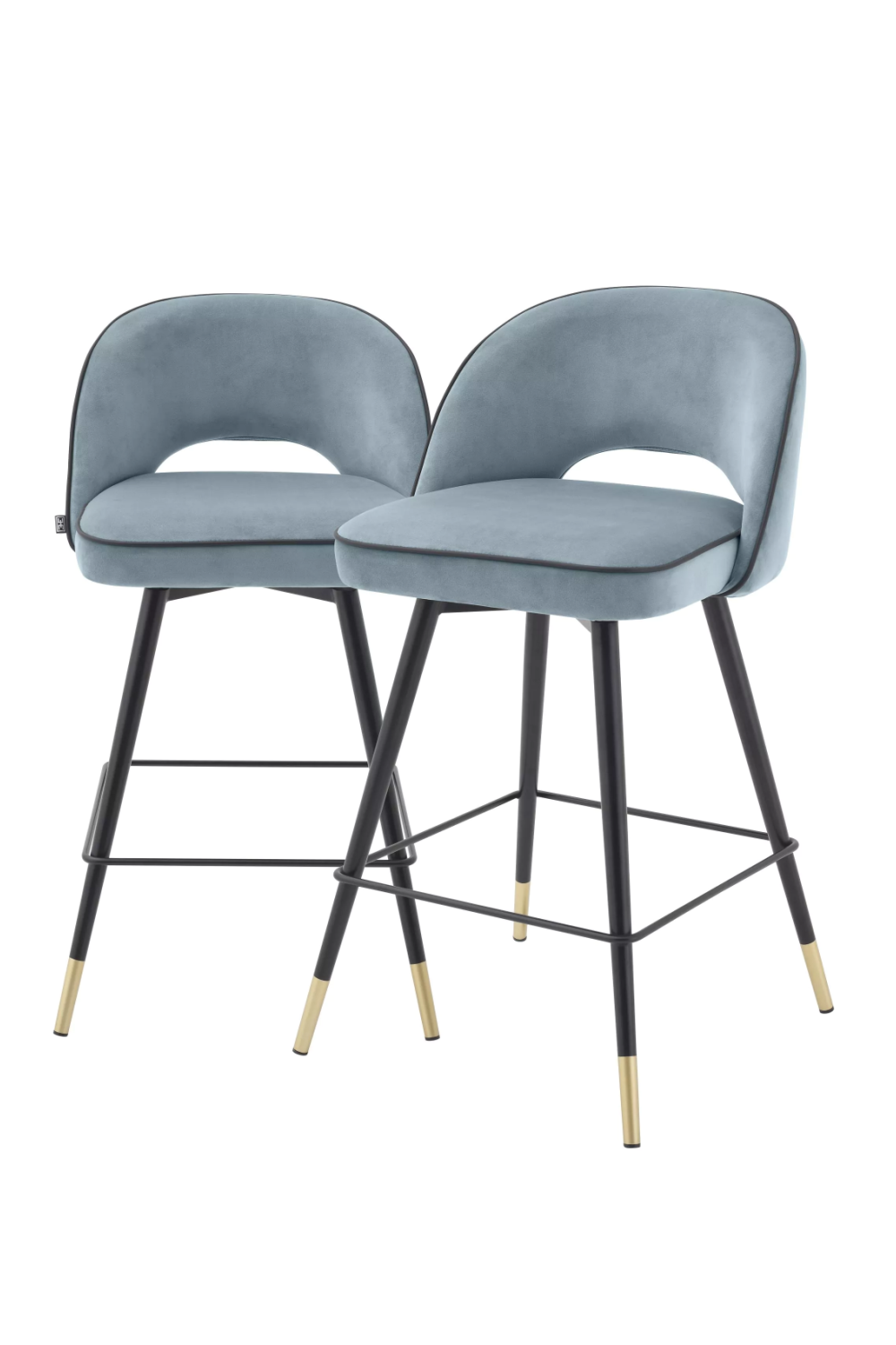 Upholstered Swivel Counter Stool Set (2) | Eichholtz Cliff | Oroa.com