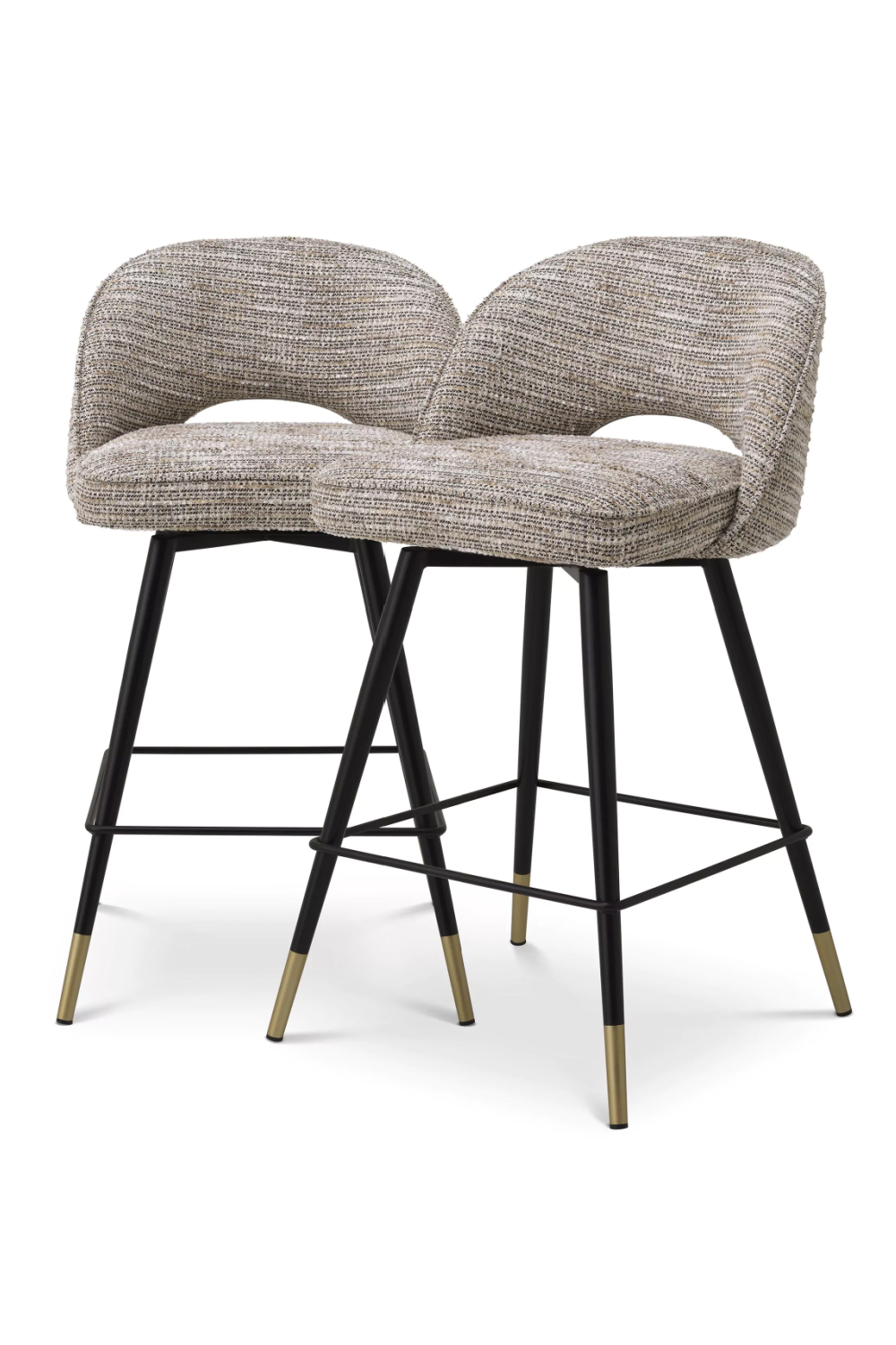 Upholstered Swivel Counter Stool Set (2) | Eichholtz Cliff | Oroa.com