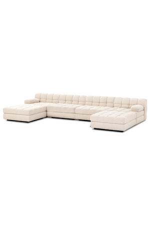 Cream Boucle Modern Sofa | Eichholtz Dean