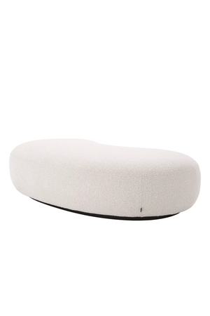 Bouclé Cream Curve Bench | Eichholtz Björn | Oroa.com