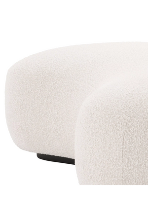 Bouclé Cream Curve Bench | Eichholtz Björn | Oroa.com