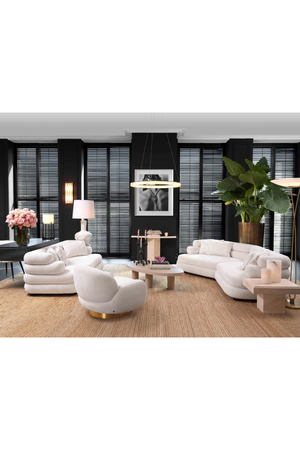 Organic Shape Swivel Lounge Chair | Eichholtz Udine | Oroa.com