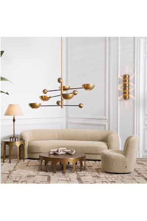 Boucle Curved Sofa | Eichholtz Blaine | Oroa.com