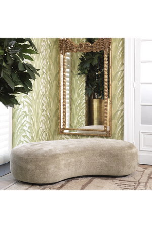 Bouclé Cream Curve Bench | Eichholtz Björn | Oroa.com