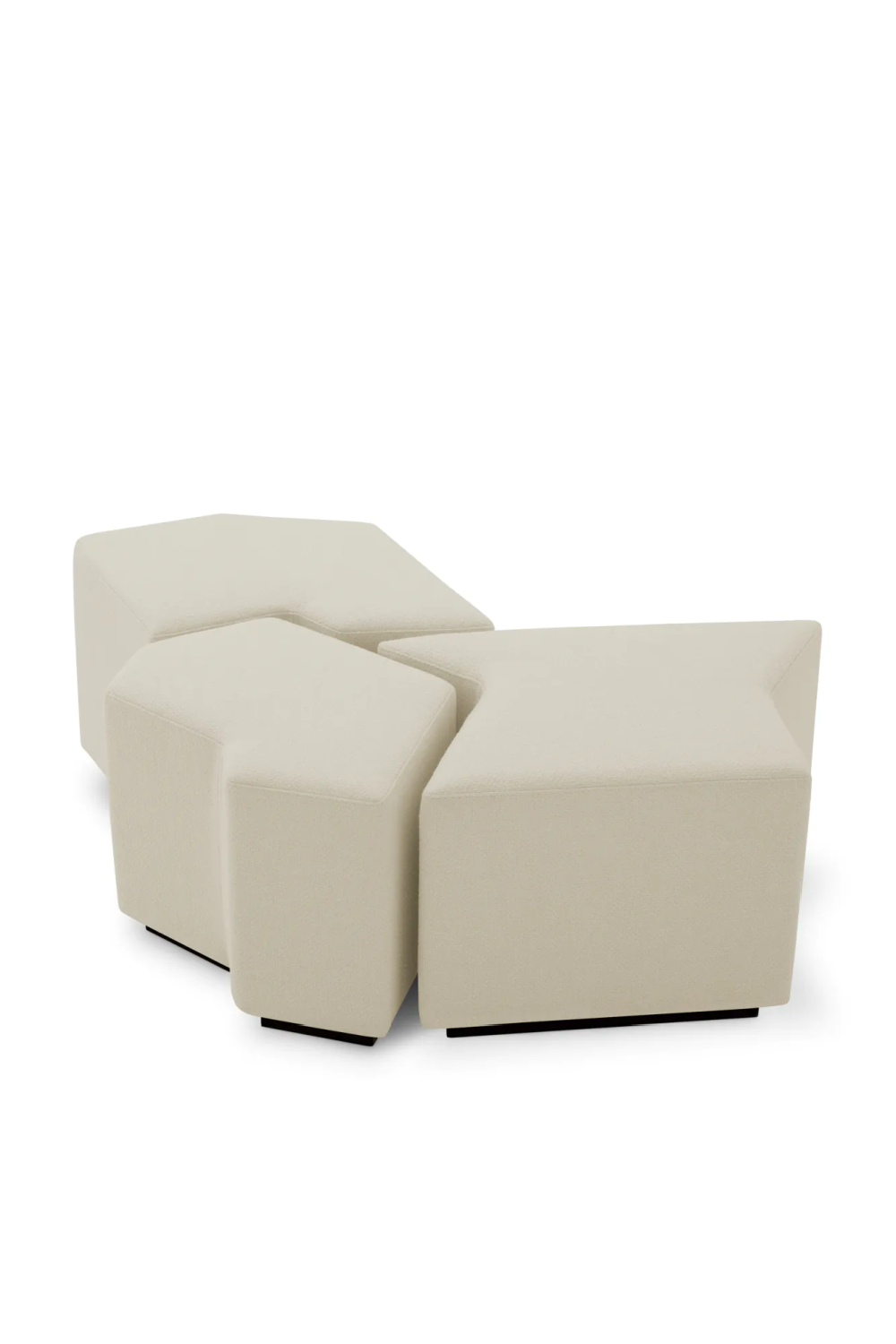 Rêve Cream Stool (set of 3) | Eichholtz Filbert | Oroatrade.com