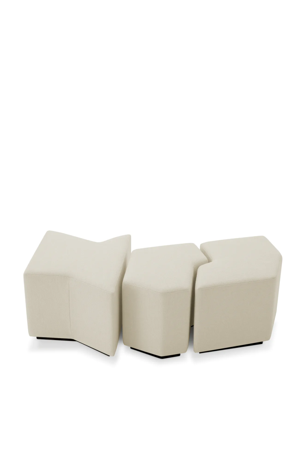 Rêve Cream Stool (set of 3) | Eichholtz Filbert | Oroatrade.com