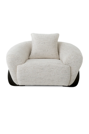 White Curved Lounge Chair | Eichholtz Siderno | Oroa.com
