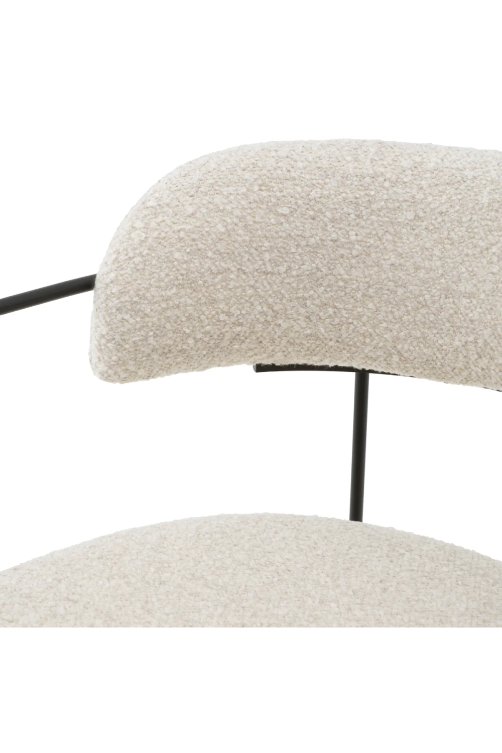 Bouclé White Dining Chair | Eichholtz Giuseppe | Oroa.com