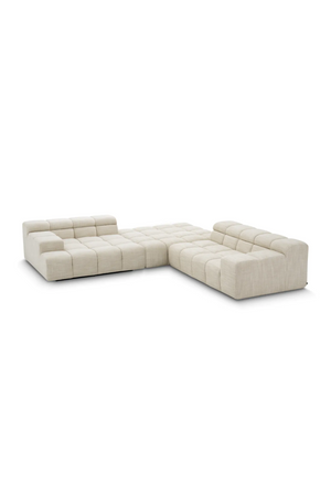 Beige Grid-Tufted Modular Sofa | Eichholtz Hunter | Oroa.com