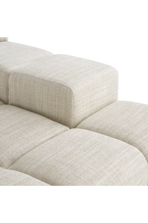 Beige Grid-Tufted Modular Sofa | Eichholtz Hunter | Oroa.com