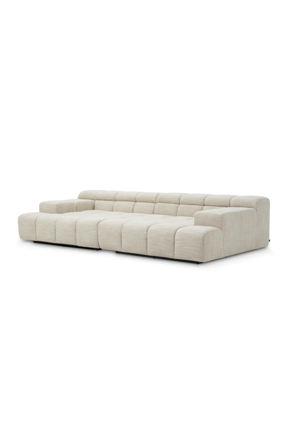 Beige Grid-Tufted Modular Sofa | Eichholtz Hunter | Oroa.com
