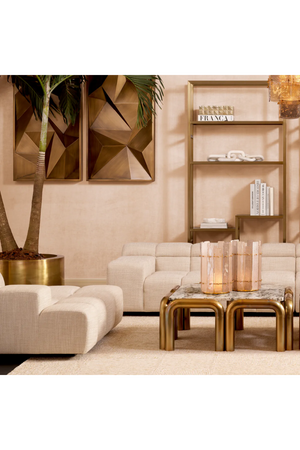 Beige Grid-Tufted Modular Sofa | Eichholtz Hunter | Oroa.com