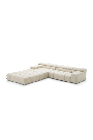 Beige Grid-Tufted Modular Sofa | Eichholtz Hunter | Oroa.com
