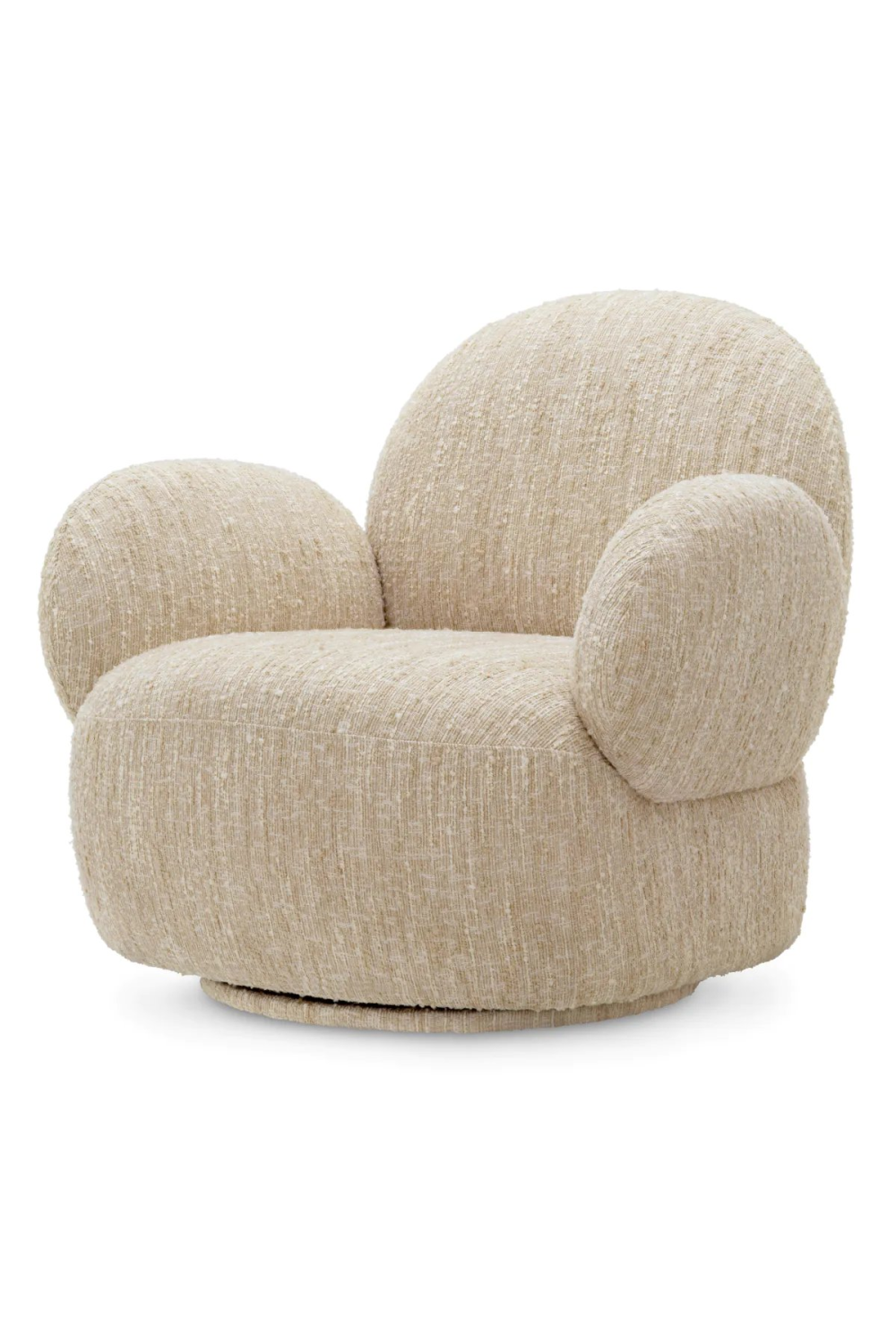 Bouclé Cream Swivel Chair | Eichholtz Madrone | Oroa.com