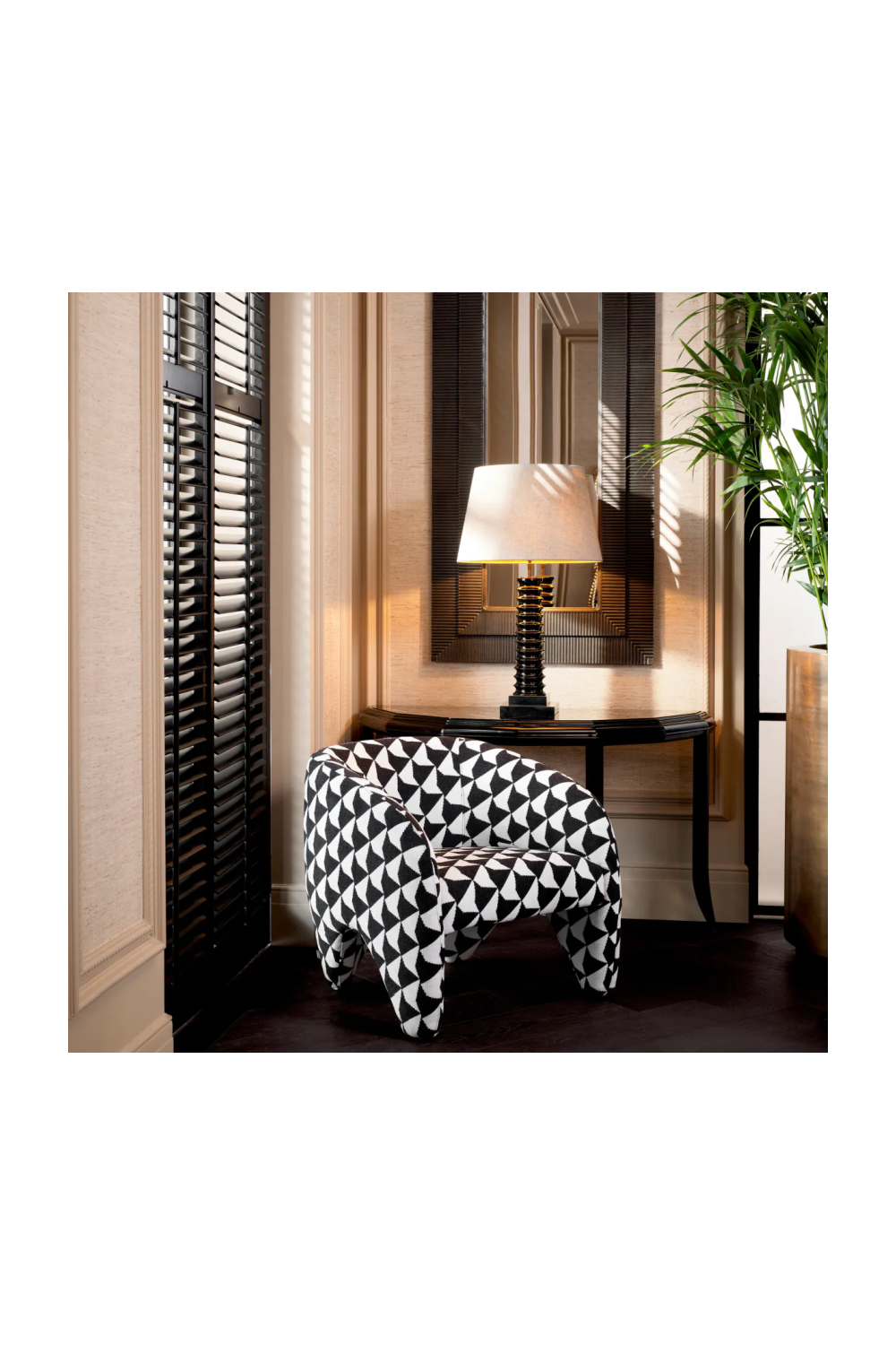 Zenith Black & White Chair | Eichholtz Toledo | Oroatrade.com