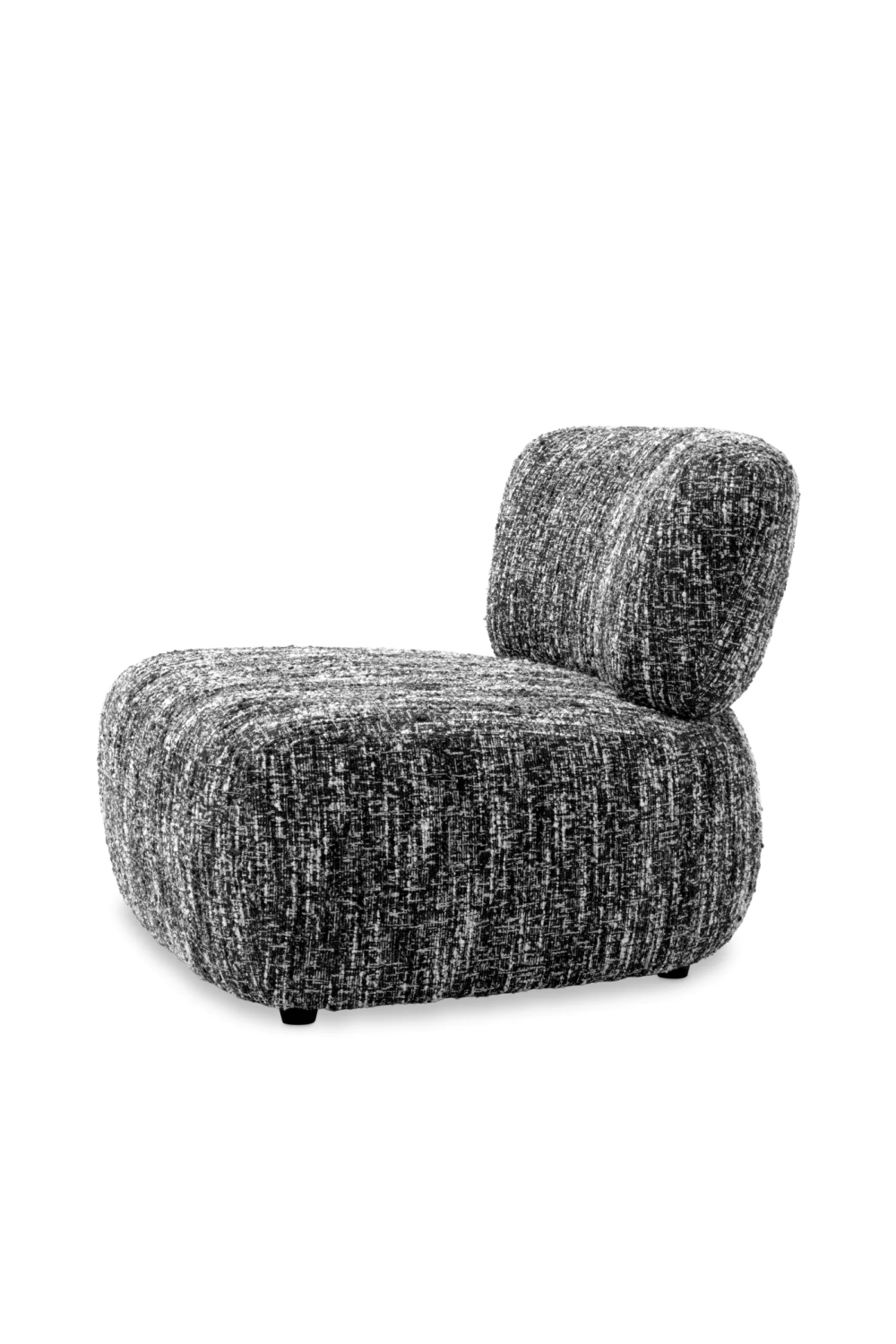 Black & White Boucle Lounge Chair | Eichholtz Leon | Oroatrade.com